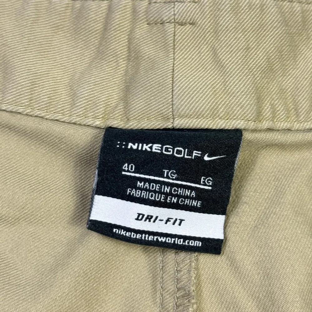 Nike Golf Shorts Mens 40 Beige Athletic Pockets Moisture Wicking 10
